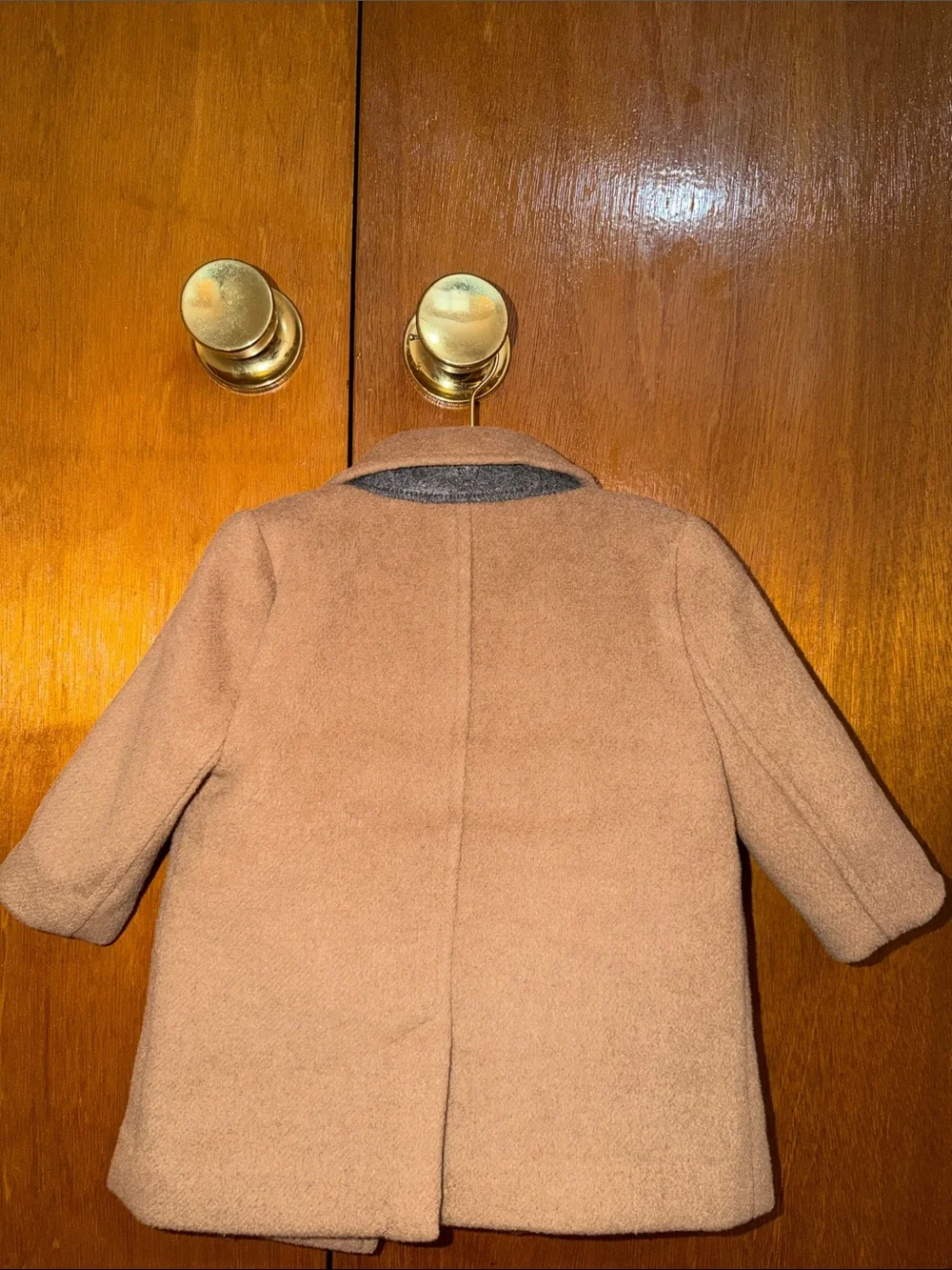 GAP Kids Camel Peacoat with Button Front
